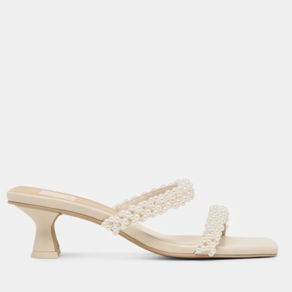 Dolce Vita Cream Pearl Heels